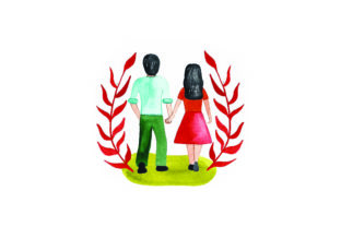 Couple on Side Walk - Watercolor: A Valentine S Day Design Review