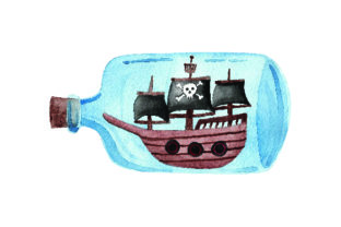 Glass Bottle with Pirate Ship: A Pirates Design Review