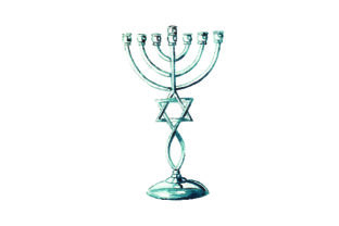 Menorah - Watercolor Style: A Jewish Design Review