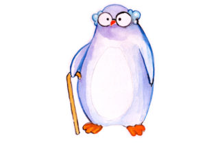 Penguin Grandpa in Watercolor: A Brand Review