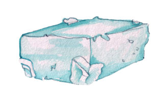 Review: Stitching the Feta Cheese in Watercolor Style