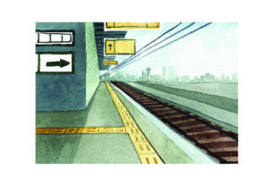 Review: Train Station Watercolor for Travel Design