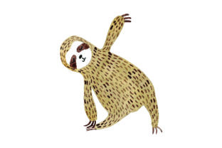 Sloth Doing Yoga: A Watercolor Animals Review