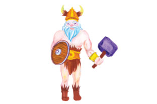 Viking Warrior Watercolor Design Review