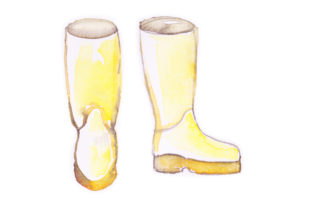 Watercolor Wellies: A Fall Branding Asset Review